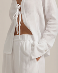 Favorite Daughter the Tied and True Top close up hem