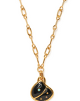Lizzie Fortunato Agate Shell Pendant Necklace close up