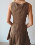 Hanna Suede Mini Dress back