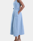 Lilliana Denim Maxi Dress side
