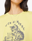 Mother the Lil Goodie Goodie Tee I'm Over It close up