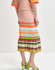 Essentiel Helove Stripe Knit Skirt back