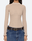 Sea New York Ruby Long Sleeve Top Champagne front