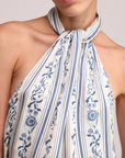 Sabina Musayev Courtney High Neck Top close up