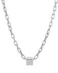 Adina Reyter Diamond Dice Big Bead Silver on chain