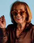 Sardine Demi Oh Honey Sunglasses front on model