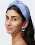 Lele Sadoughi Greta Cotton Headband on model
