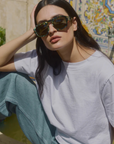 Sardine Louie Abalone Rizz Sunglasses on model