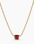 Thatch Delphin Red Bead Charm on twisted chain