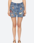Sea Kara Beaded Denim Short front