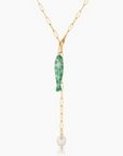 Thatch Fortuna Green Dot Charm on lariat