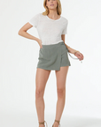 YFB Caro Wrap Skort in Sage full body front