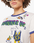 Mother the Lil Goodie Ringer Tee super close up