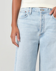 Agolde Low Slung Baggy Jean close up detail