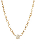Adina Reyter White Ceramic Checker Big Bead on Italian link