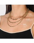 Adina Reyter 4mm 18inch Italian Link Necklace with specifications