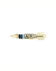 Adina Reyter Mini Diamond Arrow Hinged Charm with beads, put together