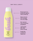 Bask SPF 50 Non-Aerosol Spray Sunscreen specifications