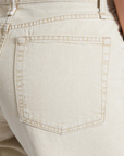 Askk Atomic Wide Leg Jean in Ecru close up back