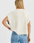 Shelly Stripe Tee back view on model