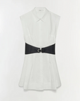 Simkhai Adler Belted Mini Dress by itself