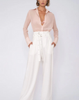 Nonchalant Val Blouse Set with white pants