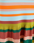 Essentiel Helove Stripe Knit Skirt close up stripe