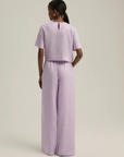Favorite Daughter Wide Leg Linen Pant back view