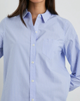 Rails Stina Stripe Button Down close up