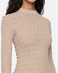 Sea New York Ruby Long Sleeve Top Champagne super close up