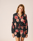 Natalie Martin Jasper Poppy Print Short close up front