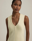 Favorite Daughter the Favorite Column Dress close up neckline