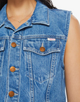 Mother the Chiclet Vest close up front