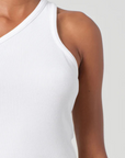 Agolde Veronica One Shoulder Tank close up