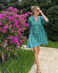 Omika Wren Print Mini Dress full body