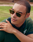 Krewe Colton Hawksbill 12k Polarized on square face shape