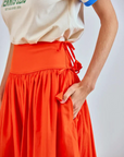 Hunter Bell Nathalie Embroidered Skirt pocket detail