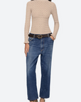 Sea New York Ruby Long Sleeve Top Champagne full body
