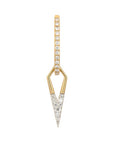 Single Classic Open Dagger Charm front view on white background