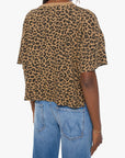 The Boxy Ringer Tee back view on model