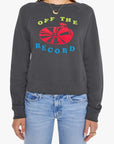 The Itty Concert Sweatshirt in Off The Record front view on model