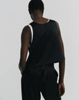 Lodi Cropped Tank Black back