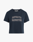 Favorite Daughter Cropped Collegiate Tee by itself