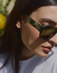 Sardine Louie Abalone Rizz Sunglasses side view on model