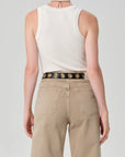 Isabel Rib Tank Dune back