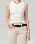 Isabel Rib Tank Pashmina front