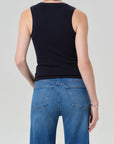 Caralyn Tank in Navy back