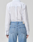 Avni Slim Shirt in Blue Micro Stripe back
