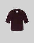 Brown jacket on a light gray background product view