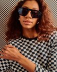 Sardine Louie Nouveau Noir Sunglasses on model